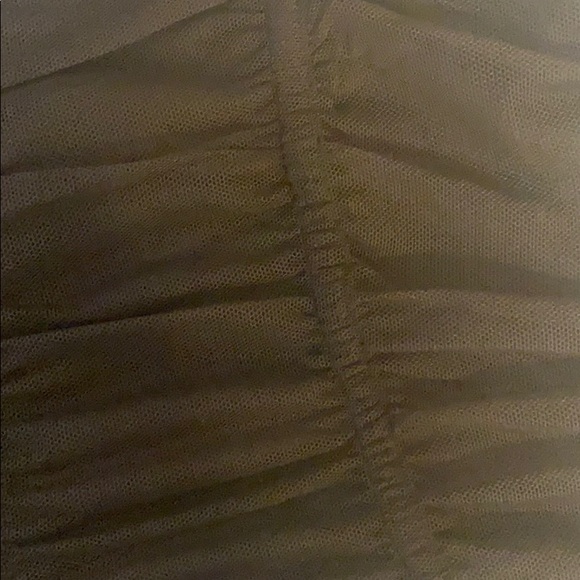 NWT BLACK RUCHED MESH TANK TOP - Picture 2 of 4